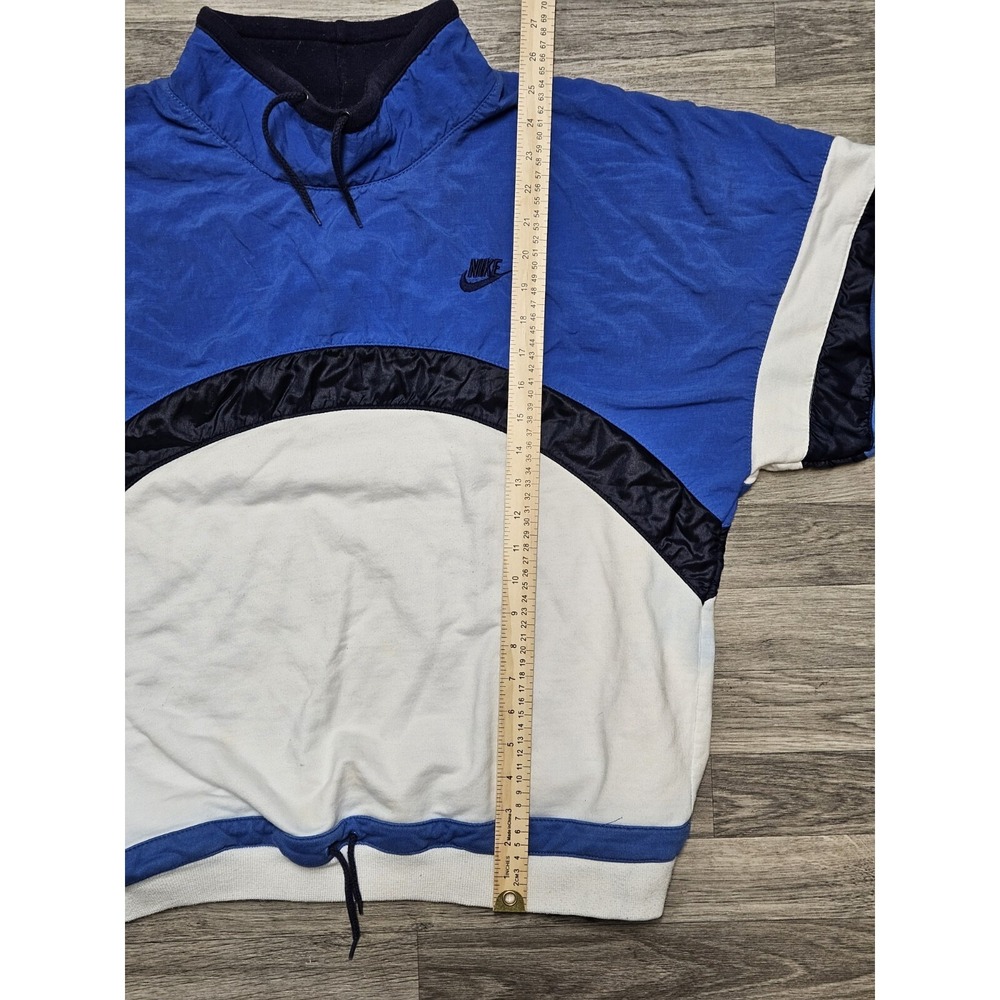 Vintage 90's 80's Nike International Sweatshirt Blue Pullover Crewneck L USA - Picture 7 of 11
